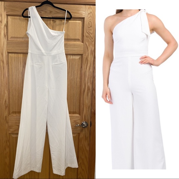 Milly Pants - Milly Cady Caroline One-Shoulder Jumpsuit